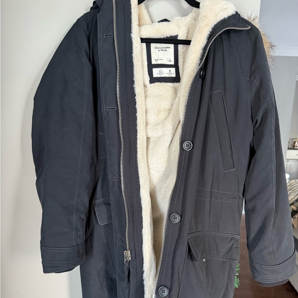 Abercrombie & Fitch women’s parka winter coat - Picture 6 of 9